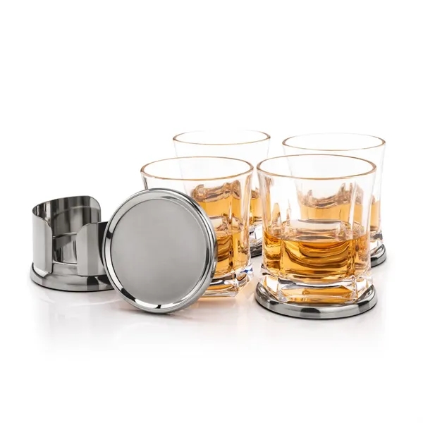 Baldoni Coasters & Avalon On-the-Rocks Set