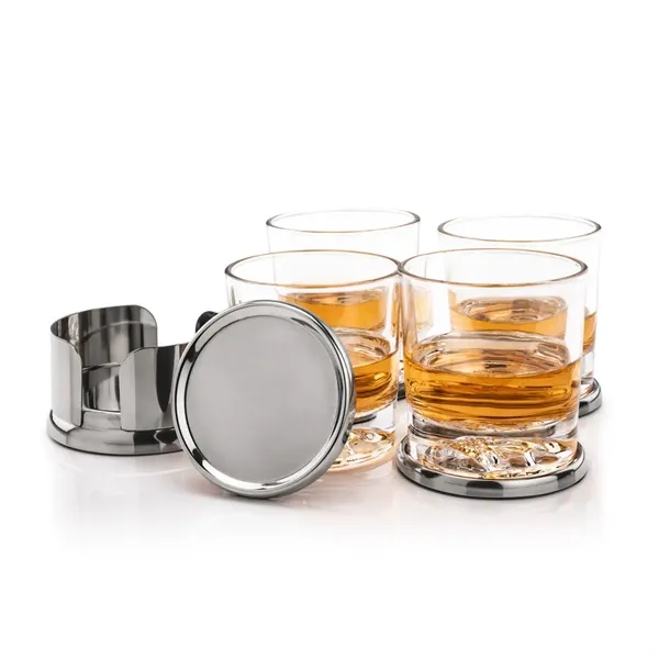 Baldoni Coasters & Delrina Skull On-the-Rocks Set