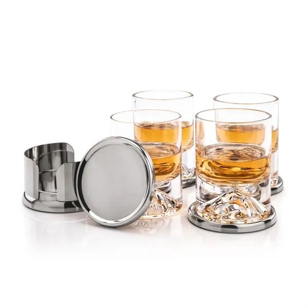 Baldoni Coasters & Denali On-the-Rocks Set
