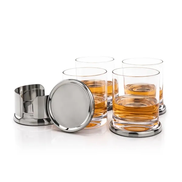 Baldoni Coasters & Dresden On-the-Rocks Set