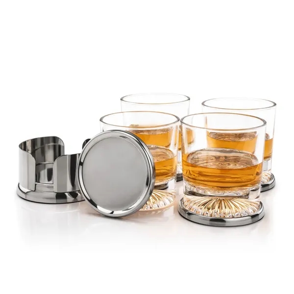 Baldoni Coasters & Romford On-the-Rocks Set