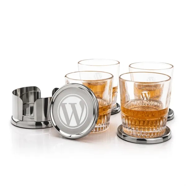 Baldoni Coasters & Newkirk On-the-Rocks Set