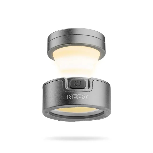Custom NEBO® POPPY PUCK POCKET LANTERN - LIGHT GRAY