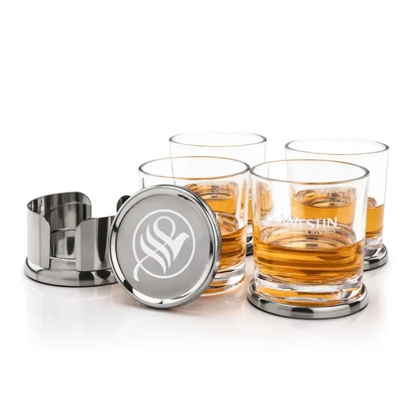 Baldoni Coasters & Whitlock On-the-Rocks Set