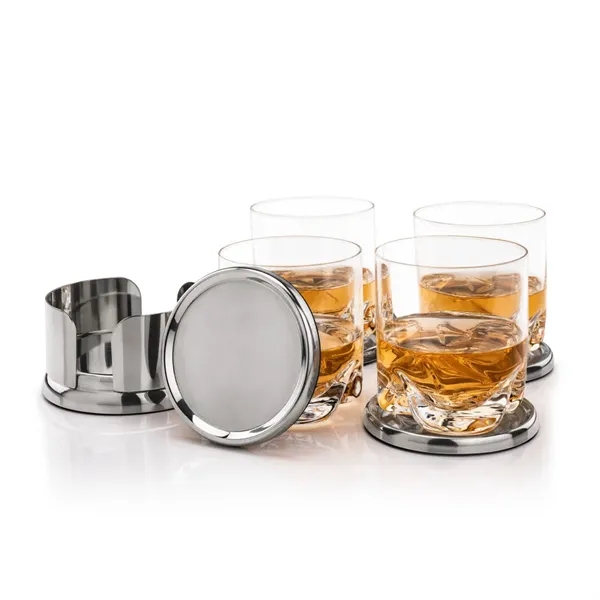 Baldoni Coasters & Hillcrest On-the-Rocks Set