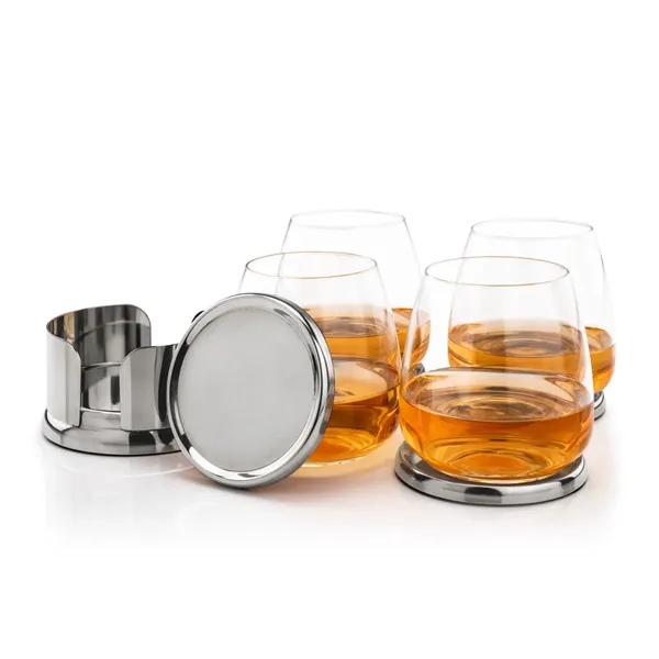 Baldoni Coasters & Hogarth On-the-Rocks Set
