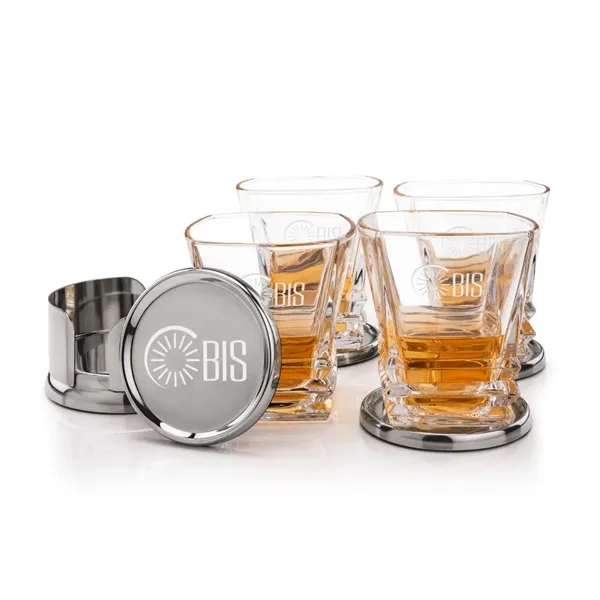 Baldoni Coasters & Bentley On-the-Rocks Set