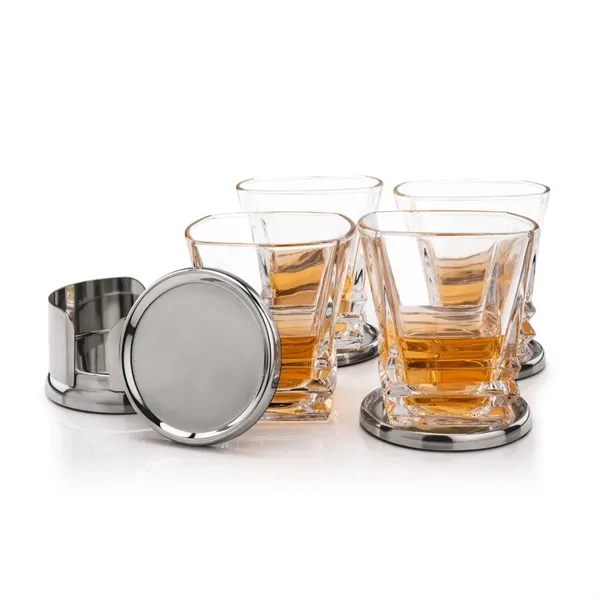 Baldoni Coasters & Bentley On-the-Rocks Set