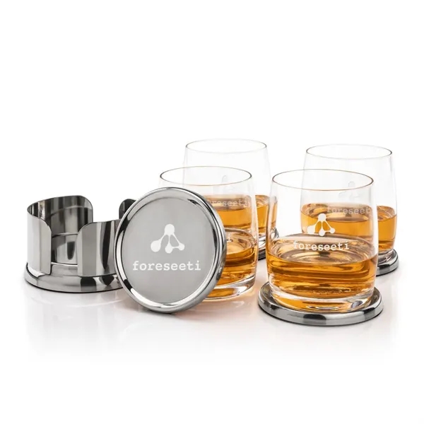 Baldoni Coasters & Valemount On-the-Rocks Set