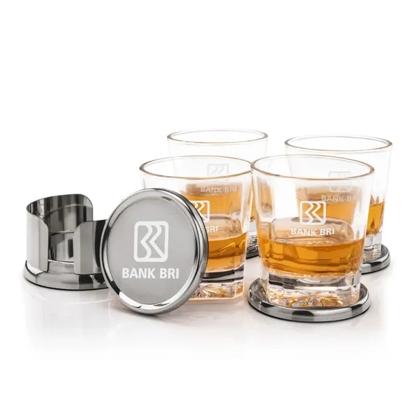 Baldoni Coasters & Santana On-the-Rocks Set