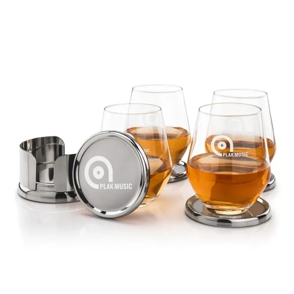 Baldoni Coasters & Graydon On-the-Rocks Set