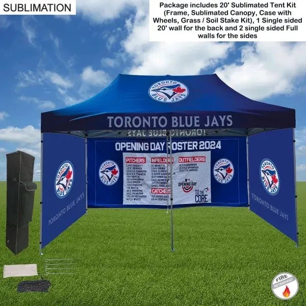 Full Privacy Tent Package 2, 20' Sublimated Tent Kit
