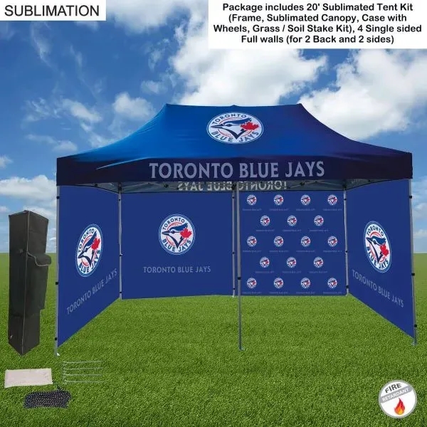 Full Privacy Tent Package 1, 20' Sublimated Tent