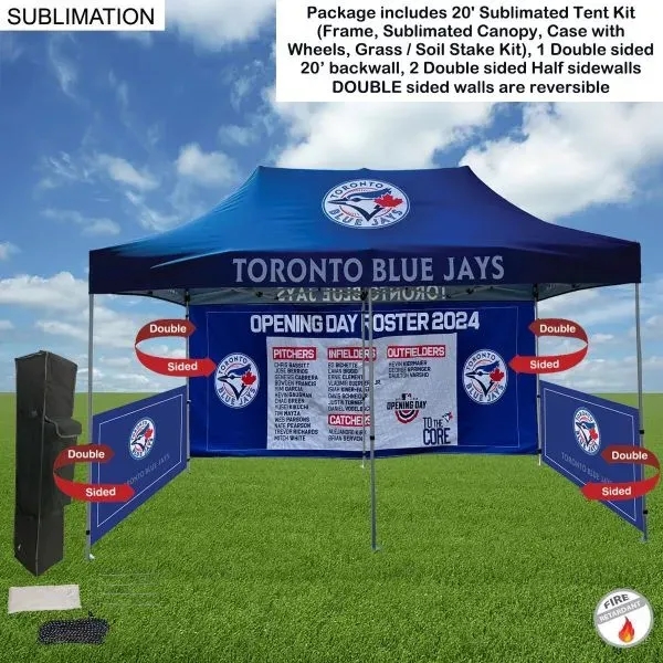 Full Tent Package 2, 20' Sublimated Tent Kit, Double Sided
