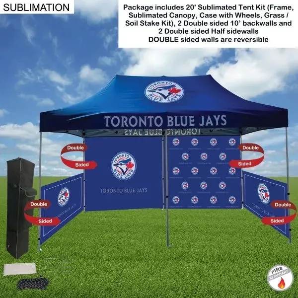 Full Tent Package 1, 20' Sublimated Tent, 2 Double Sided