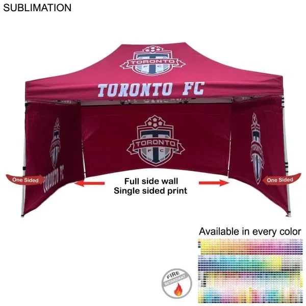 Full Side Wall For 10X15 Tent Kit, Single Sided Print