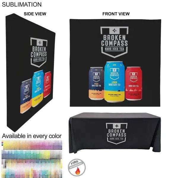 Custom Tradeshow Booth Package Ultra, 7.5' Straight Wall Display