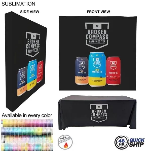 48Hr Quick - Tradeshow Booth Package Ultra, 7.5' Straight