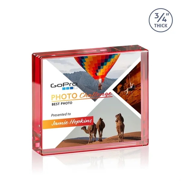 Verona VividPrint™ Paperweight - Red