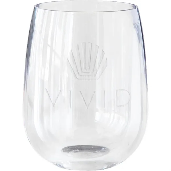 Symglass 12oz Clear Stemless Wine Glass