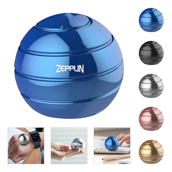 Aluminum Full Body Optical Illusion Fidget Spinner Ball
