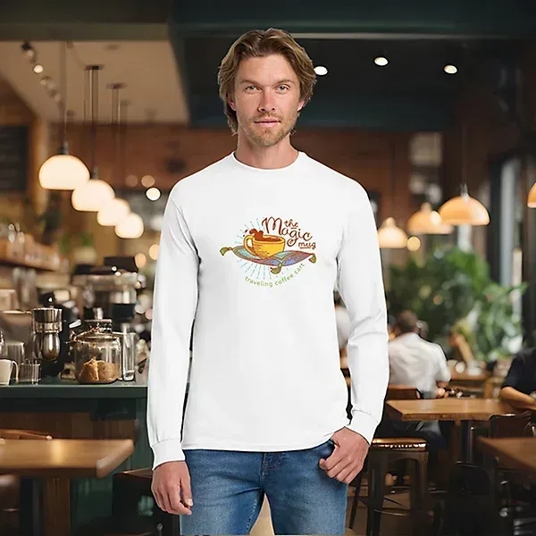 Gildan Cotton Long Sleeve T-Shirt Full Color DTG