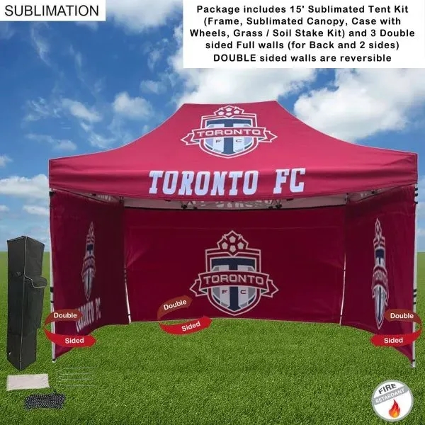 Full Privacy Tent Package, 15' Sublimated Tent Kit