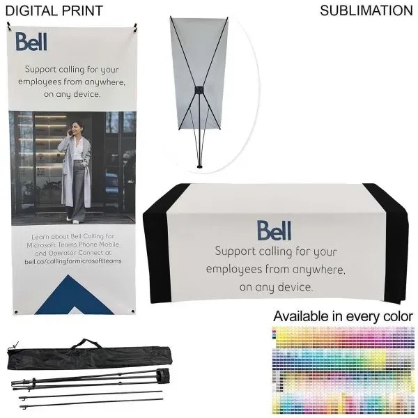 Tradeshow Package, Tripod Banner With Graphics Dp787
