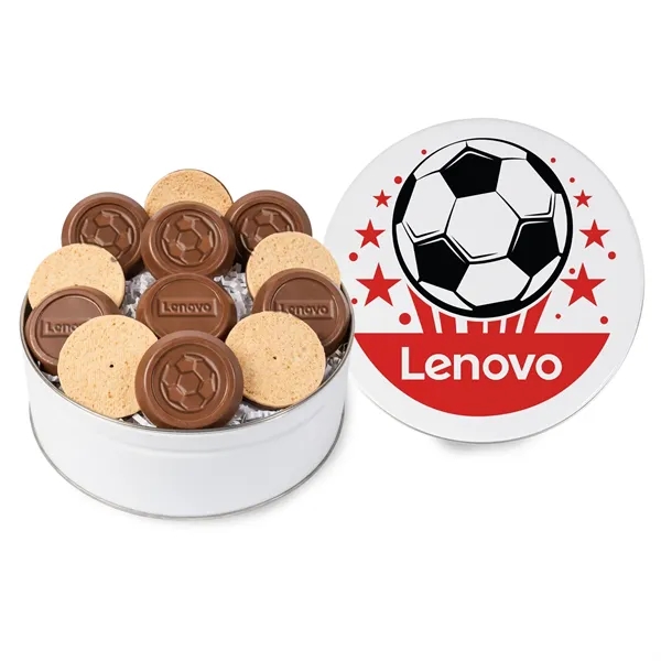 Soccer 12 Piece Truffle Cookie Gift Tin