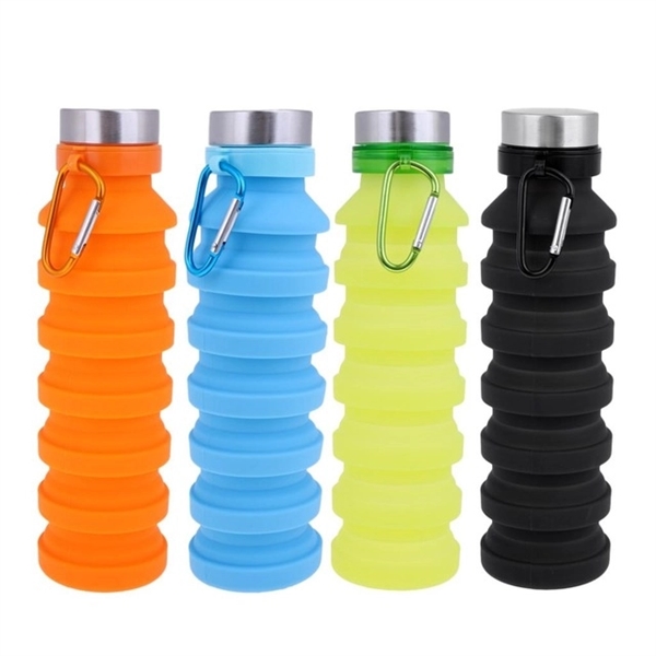 Collapsible Silicone Sport Water Bottle - Collapsible Silicone Sport Water Bottle - Image 5 of 5