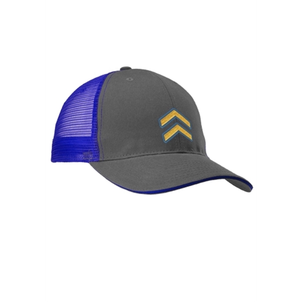 Mesh Trucker Hats with Two-Tone Color - Mesh Trucker Hats with Two-Tone Color - Image 3 of 11