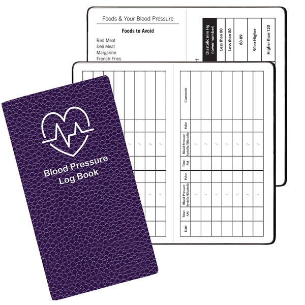 Cobblestone Cover Blood Pressure Health Log Book - Cobblestone Cover Blood Pressure Health Log Book - Image 1 of 6