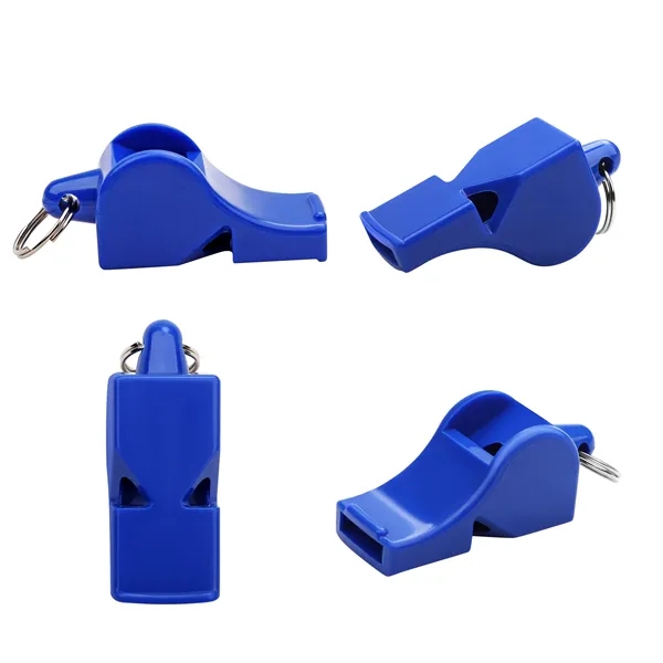 Plastic Loud Referee Coach Whistle With Keyring