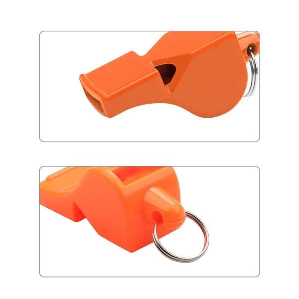 Plastic Loud Referee Coach Whistle With Keyring