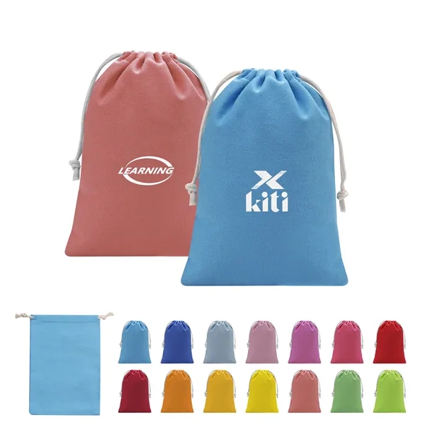 7"x5" Cotton Drawstring Bags Small Gift Pouch