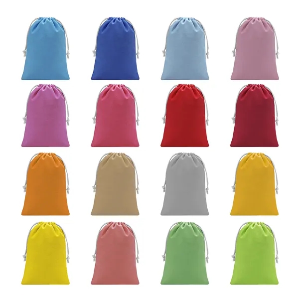 7"x5" Cotton Drawstring Bags Small Gift Pouch