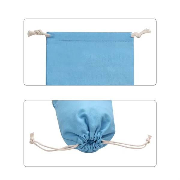 7"x5" Cotton Drawstring Bags Small Gift Pouch