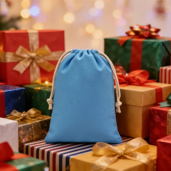 7"x5" Cotton Drawstring Bags Small Gift Pouch