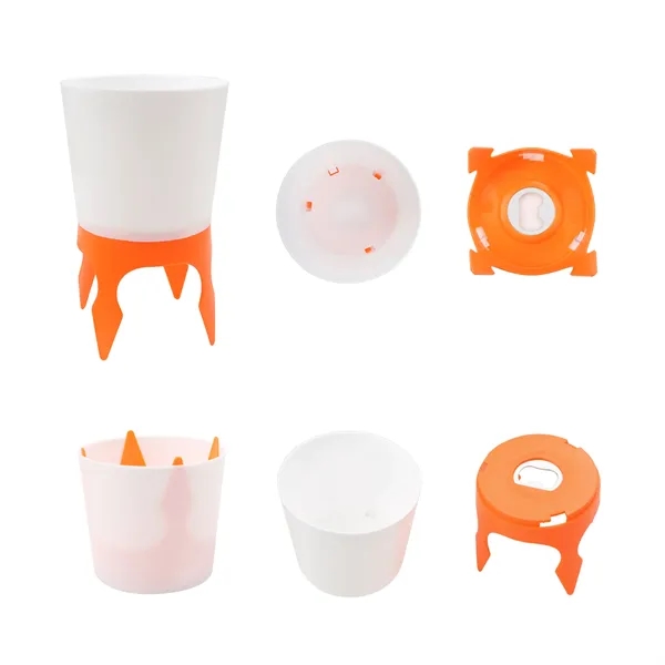 Detachable Plastic Beach Cup Holder With Bottle Opener