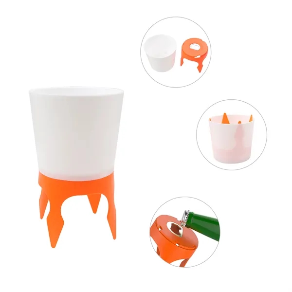Detachable Plastic Beach Cup Holder With Bottle Opener