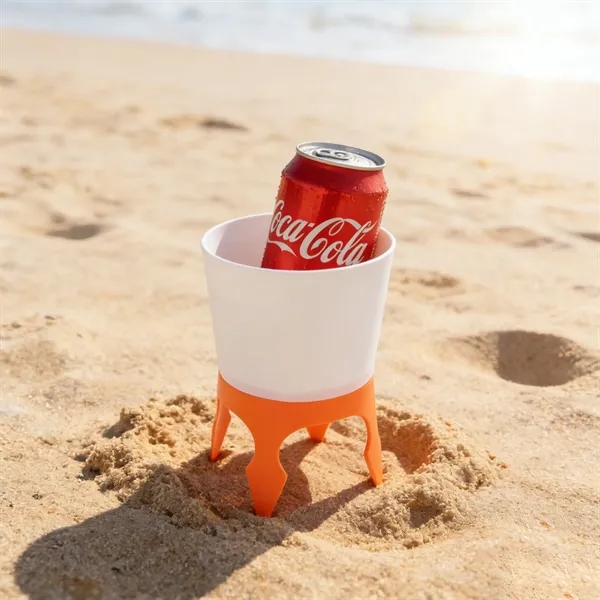 Detachable Plastic Beach Cup Holder With Bottle Opener