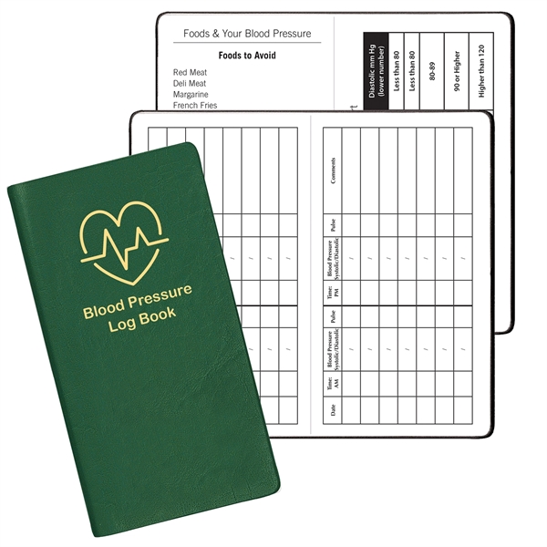 Continental Vinyl Cover Blood Pressure Health Log Book - Continental Vinyl Cover Blood Pressure Health Log Book - Image 1 of 6