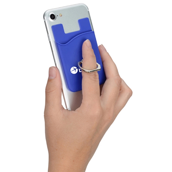 Lincoln 2-in-1 Smartphone Wallet with Metal Ring Stand - Lincoln 2-in-1 Smartphone Wallet with Metal Ring Stand - Image 2 of 4