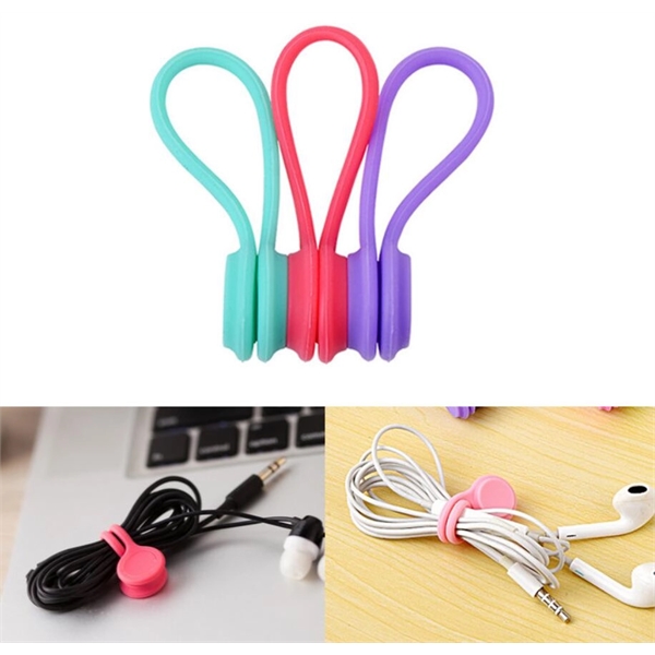 Magnetic Cable Clips Earbuds Cords Winder Bookmark Clips - Magnetic Cable Clips Earbuds Cords Winder Bookmark Clips - Image 0 of 1