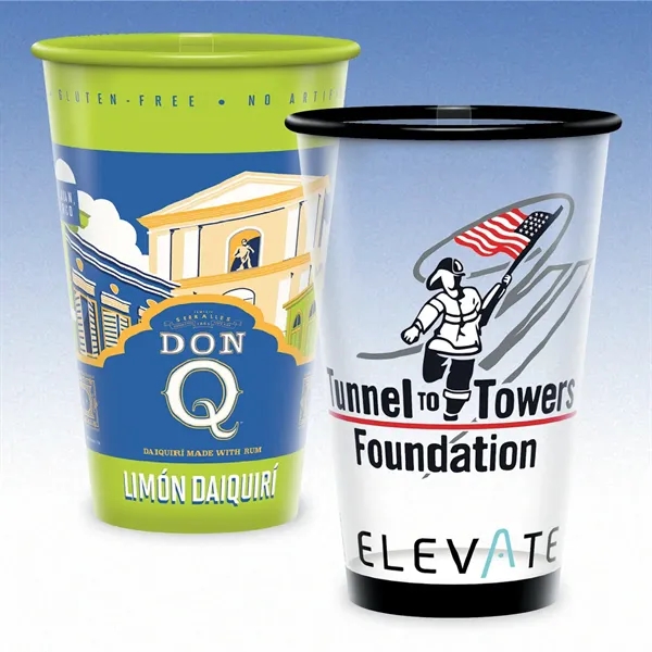 16 oz-Reusable Clear Plastic Cups