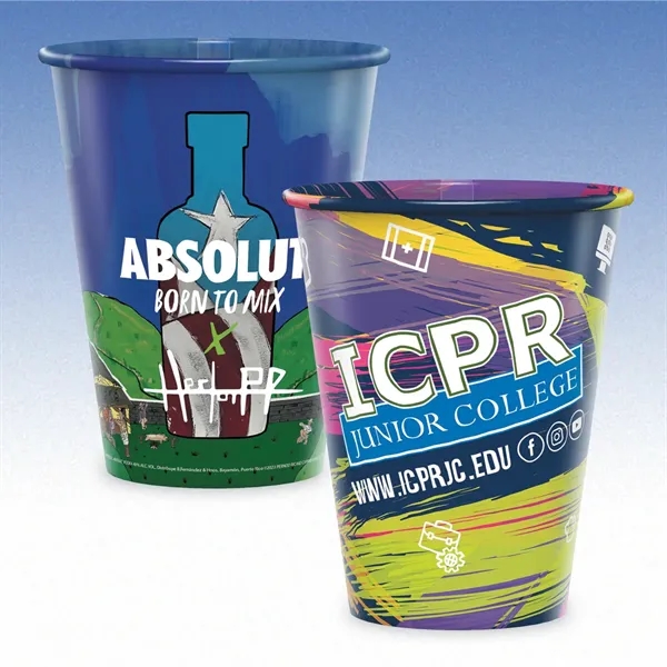 12 oz-Reusable Clear Plastic Cups