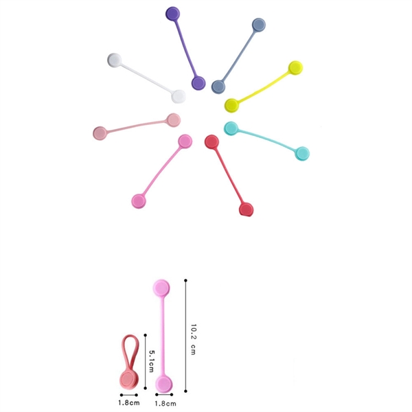 Magnetic Silicone Cable Cord Clip Organizer - Magnetic Silicone Cable Cord Clip Organizer - Image 3 of 3