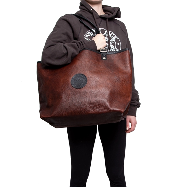 DULUTH PACK BISON LEATHER MARKET TOTE - DULUTH PACK BISON LEATHER MARKET TOTE - Image 4 of 15