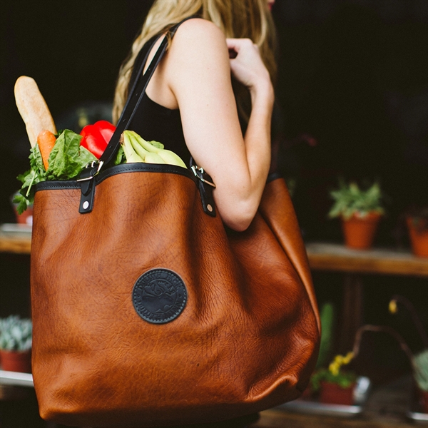 DULUTH PACK BISON LEATHER MARKET TOTE - DULUTH PACK BISON LEATHER MARKET TOTE - Image 11 of 15