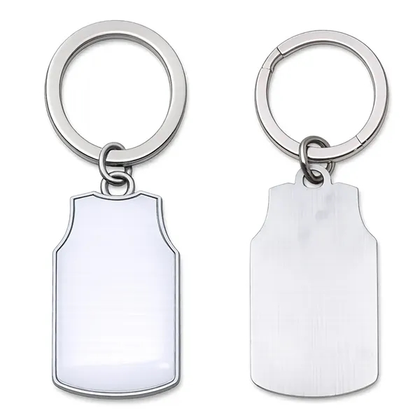 Sports Jersey Sleeveless Metal Keychain